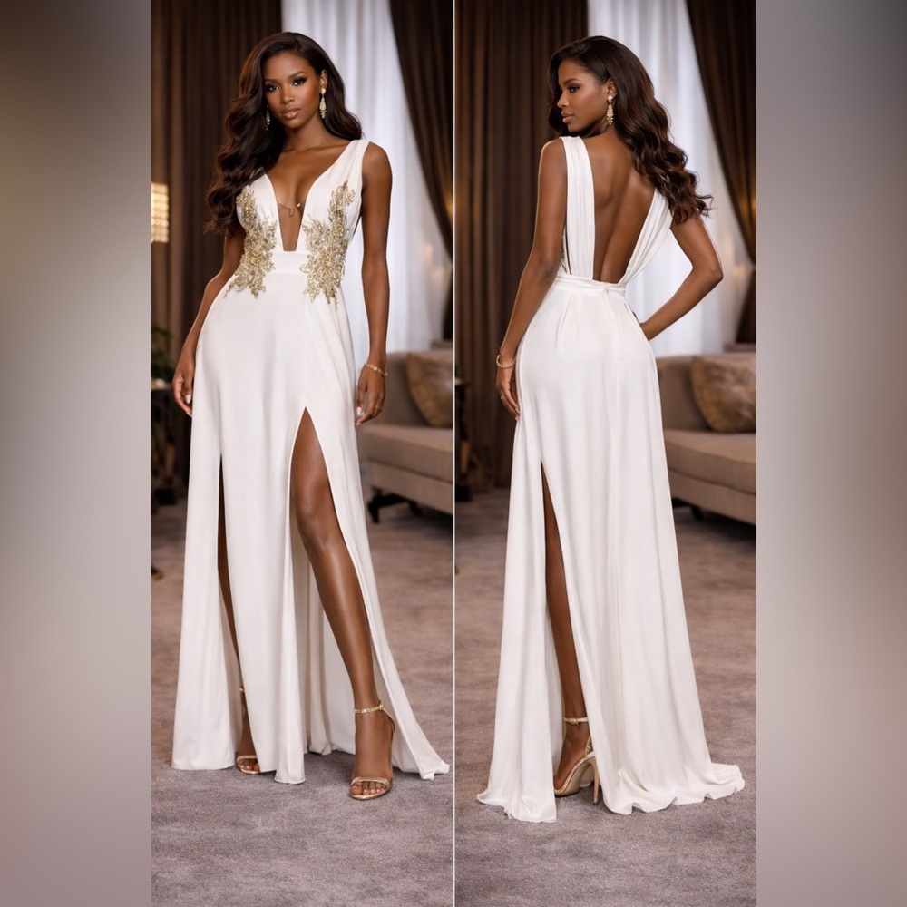 Glitz Beaute “Ivory Empress Sovereign Gown”